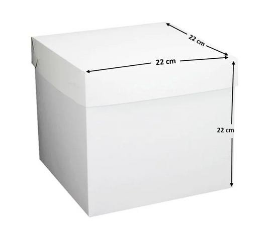 Caja Cubo 22X22 Cm Blanca