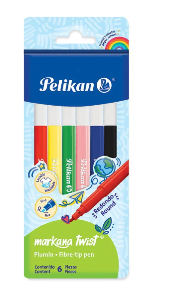 Marcadores Pelikan 6 Piezas